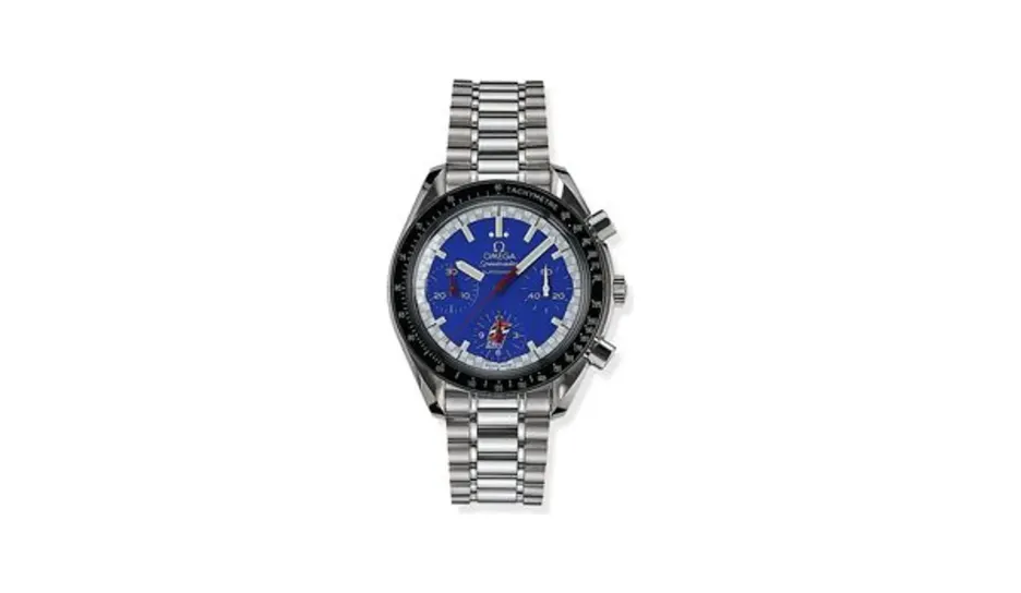 Omega Speedmaster Reduced Stainless Steel / Blue / Bracelet / Cart