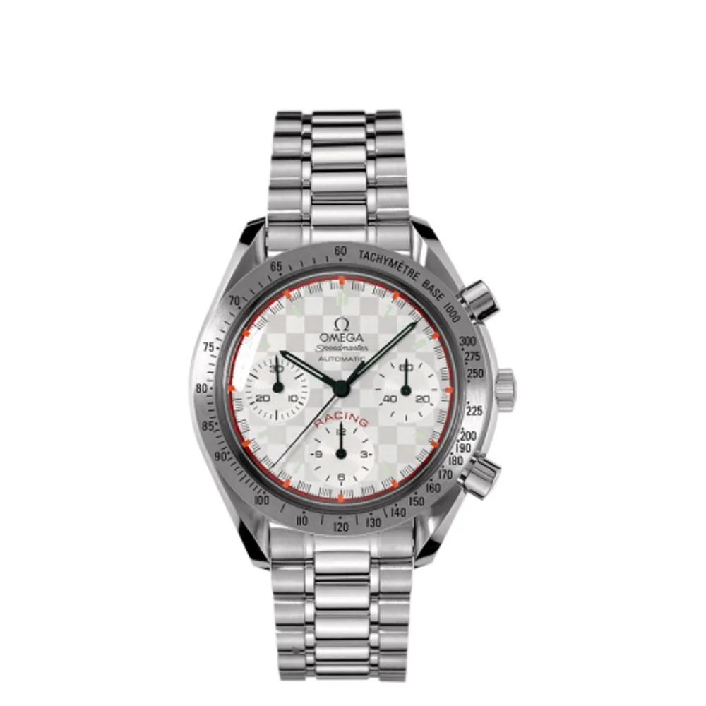Omega Speedmaster Reduced Stainless Steel / Silver / Bracelet / Schumacher