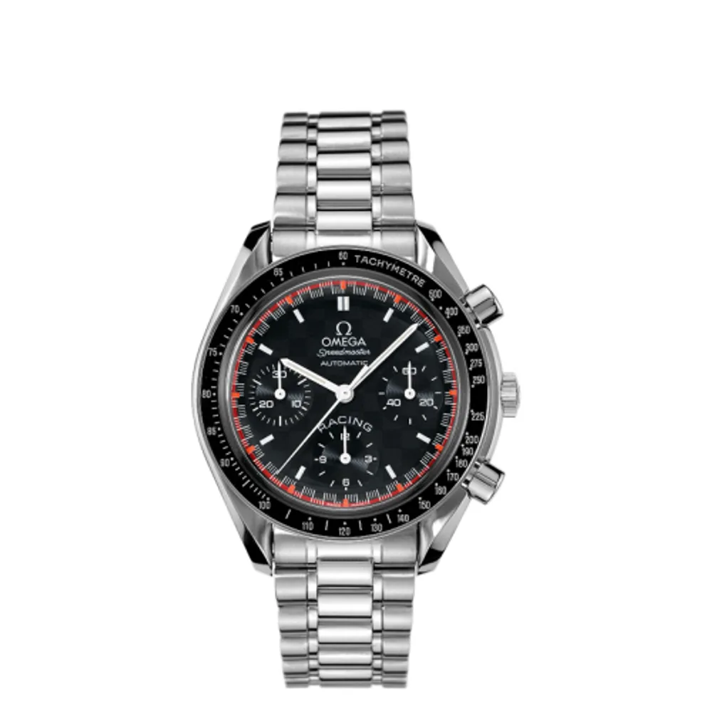 Omega Speedmaster Reduced Stainless Steel / Black / Bracelet / Michael Schumacher