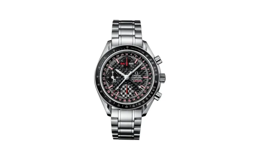 Omega Speedmaster Day-Date 39 Stainless Steel / Black Carbon / Bracelet / Michael Schumacher World Champion