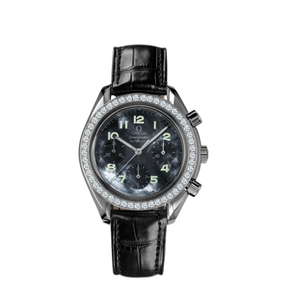 Omega Speedmaster Reduced Ladies Stainless Steel / Diamond / Blue MOP