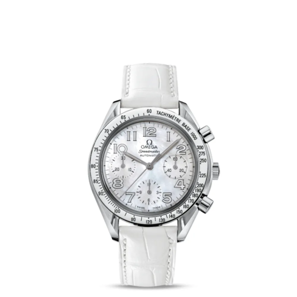 Omega Speedmaster Reduced Ladies Stainless Steel / MOP / White