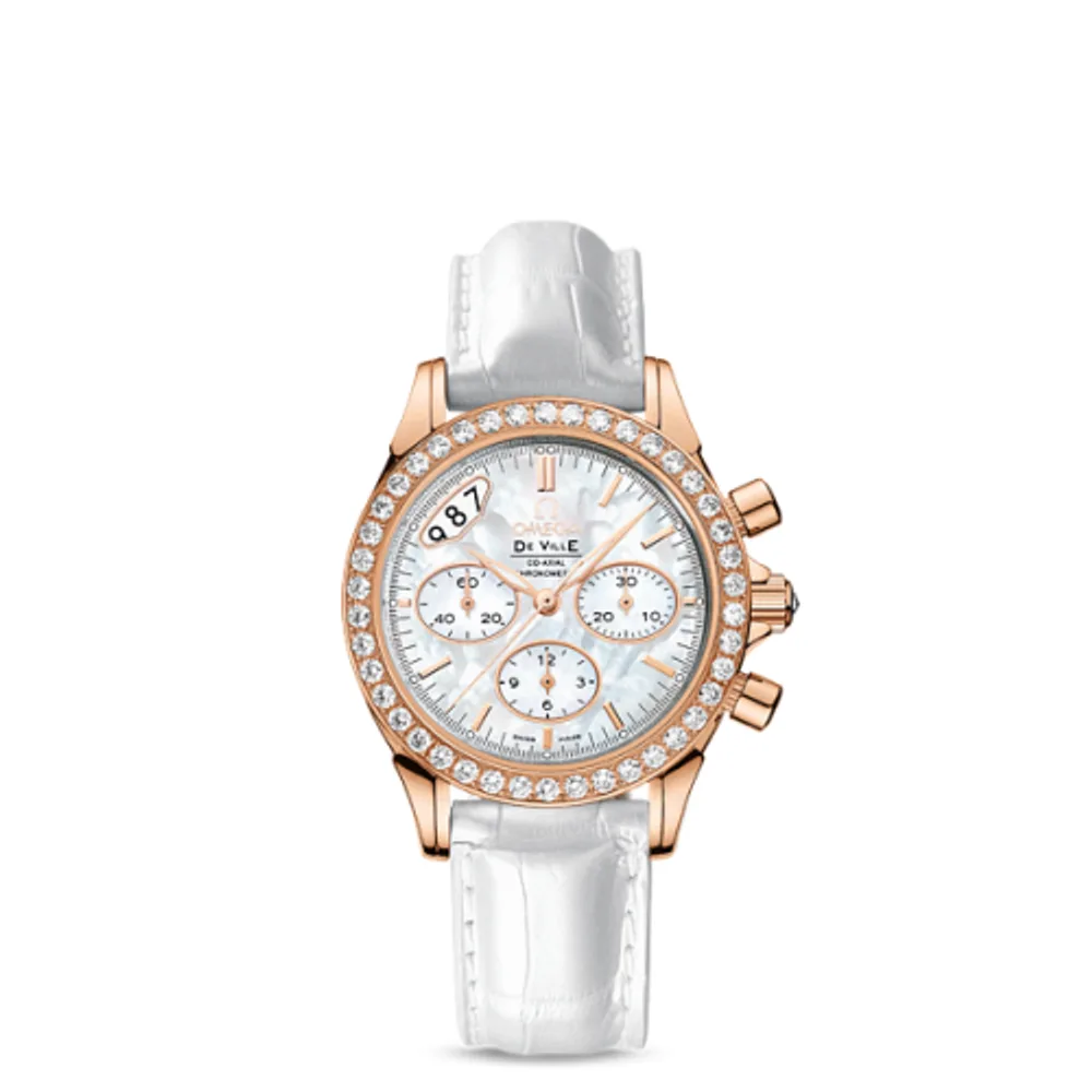 Omega De Ville Co-Axial 35 Chronograph Red Gold Diamond / MOP