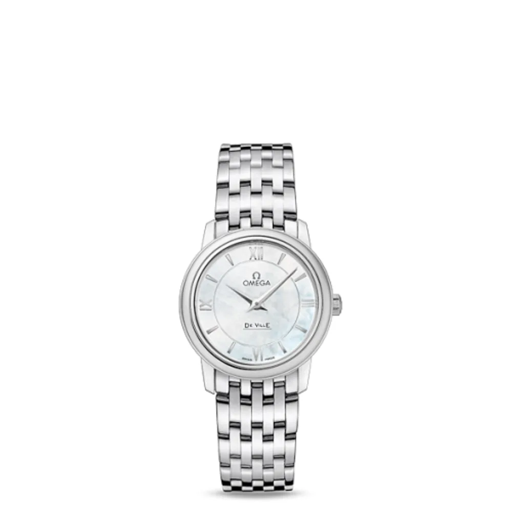Omega De Ville Prestige Quartz 27.4 Stainless Steel / MOP / Bracelet