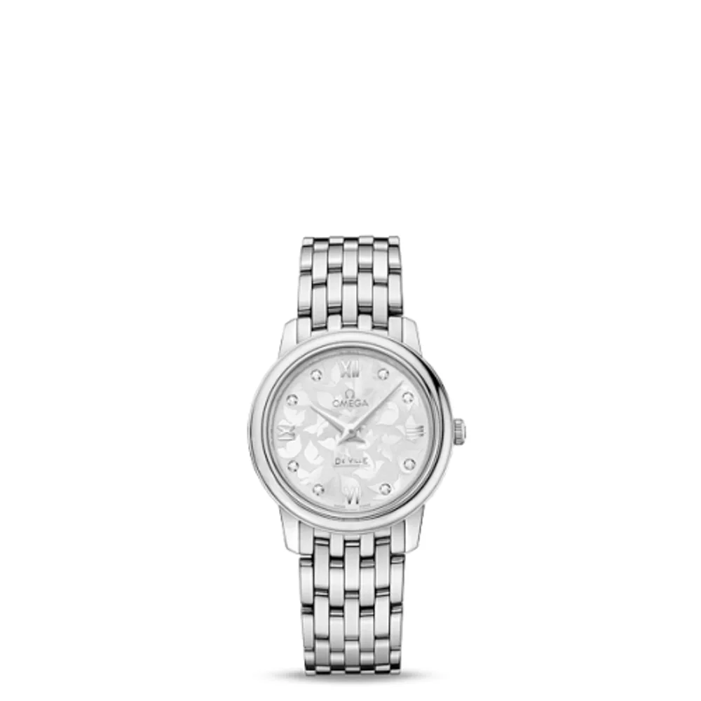 Omega De Ville Prestige Quartz 27.4 Stainless Steel / MOP Butterfly / Bracelet
