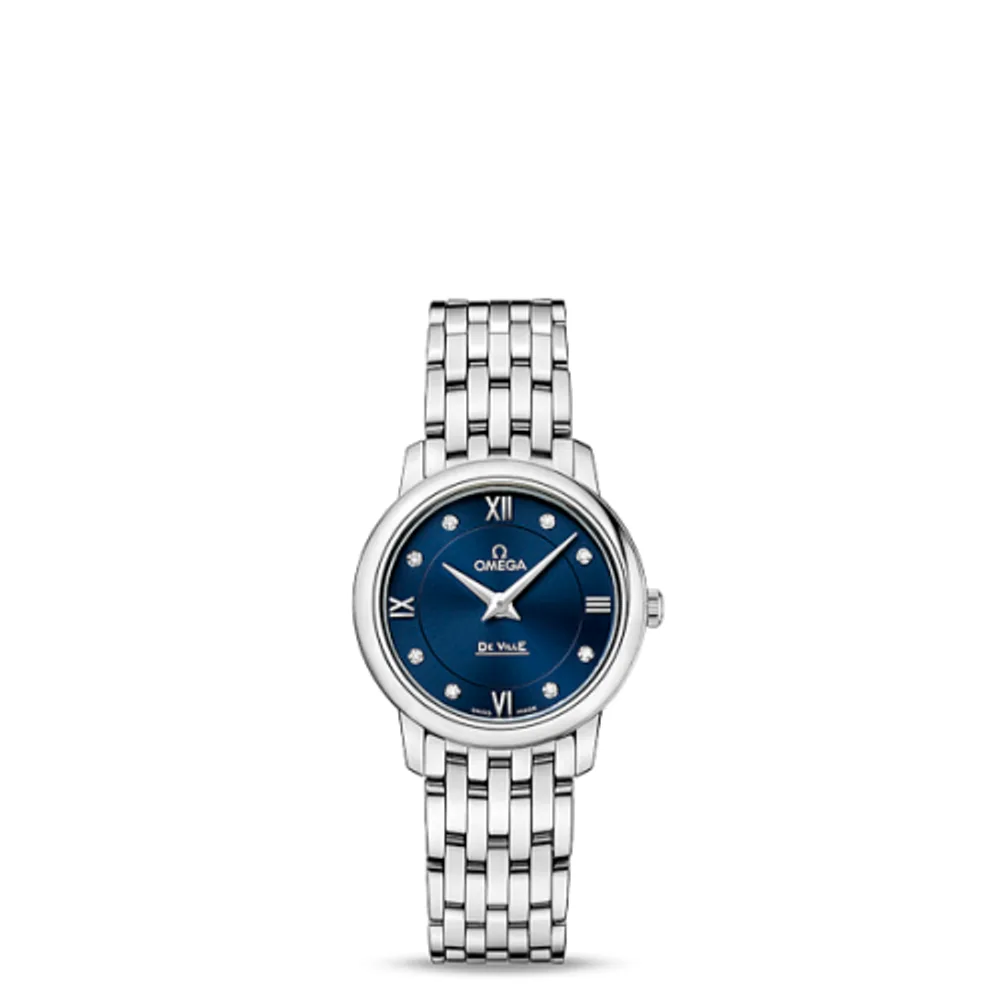 Omega De Ville Prestige Quartz 27.4 Stainless Steel / Blue / Bracelet
