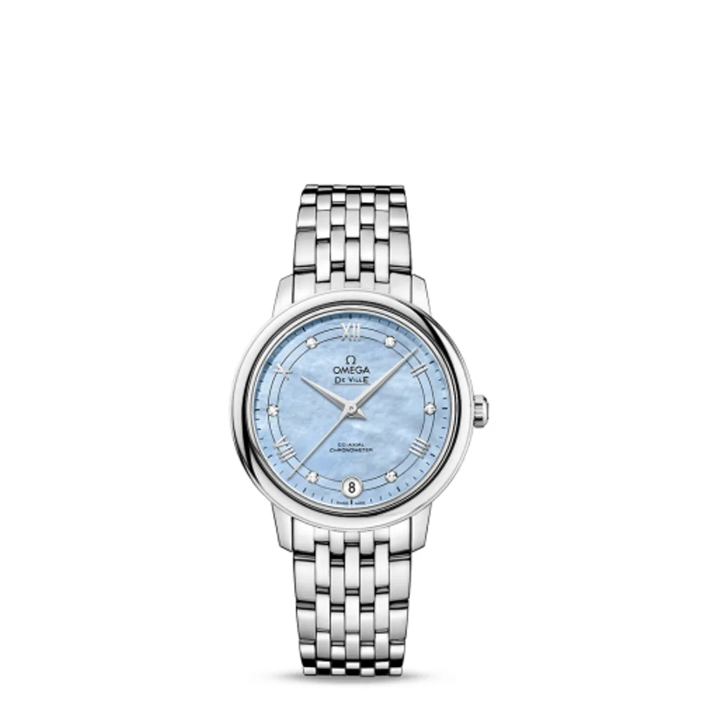 Omega De Ville Prestige Co-Axial 32.7 Stainless Steel / Blue MOP / Stainless Steel