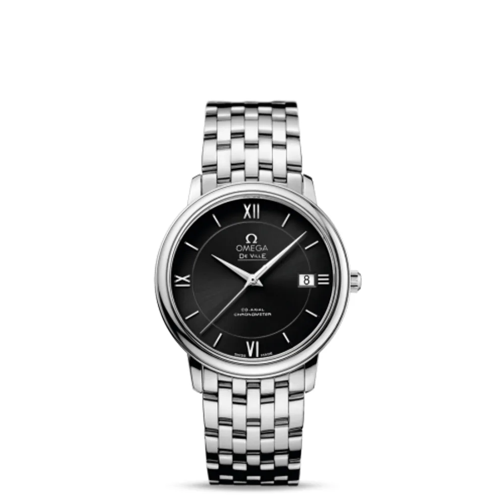Omega De Ville Prestige Co-Axial 36.8 Stainless Steel / Black / Bracelet
