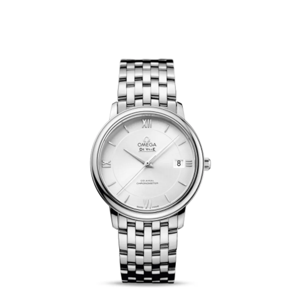 Omega De Ville Prestige Co-Axial 36.8 Stainless Steel / Silver / Bracelet
