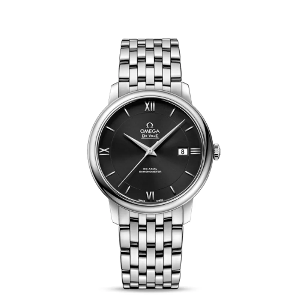Omega De Ville Prestige Co-Axial 39.5 Stainless Steel / Black / Bracelet