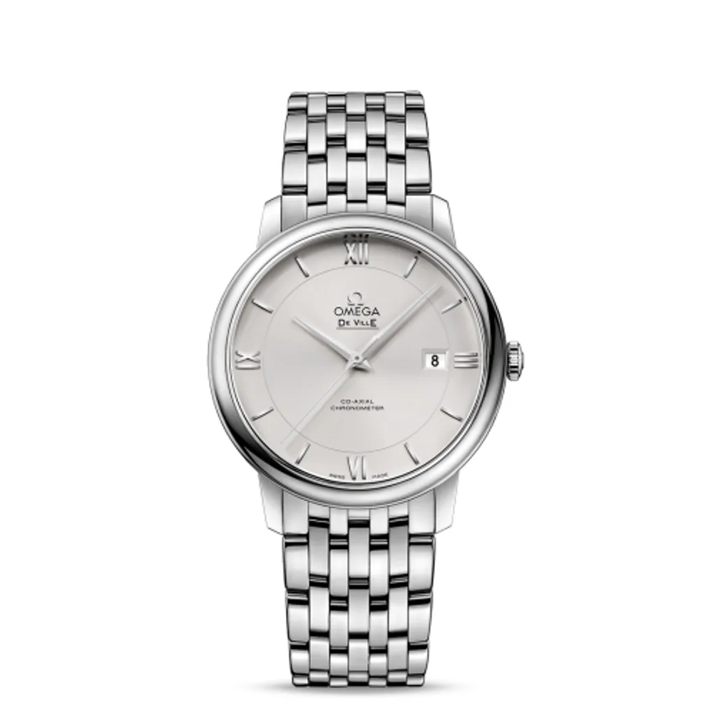 Omega De Ville Prestige Co-Axial 39.5 Stainless Steel / Silver / Bracelet