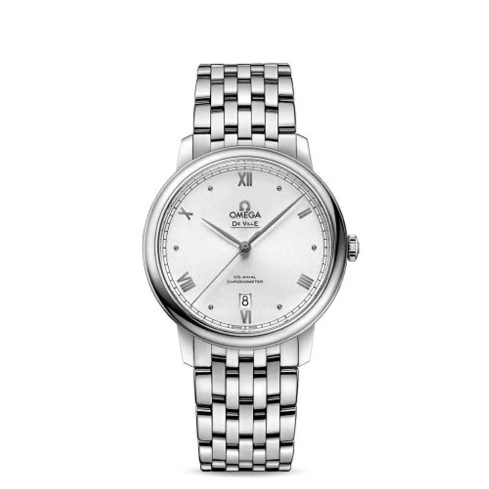 Omega De Ville Prestige Co-Axial 39.5 Stainless Steel / Silver Sunburst / Bracelet