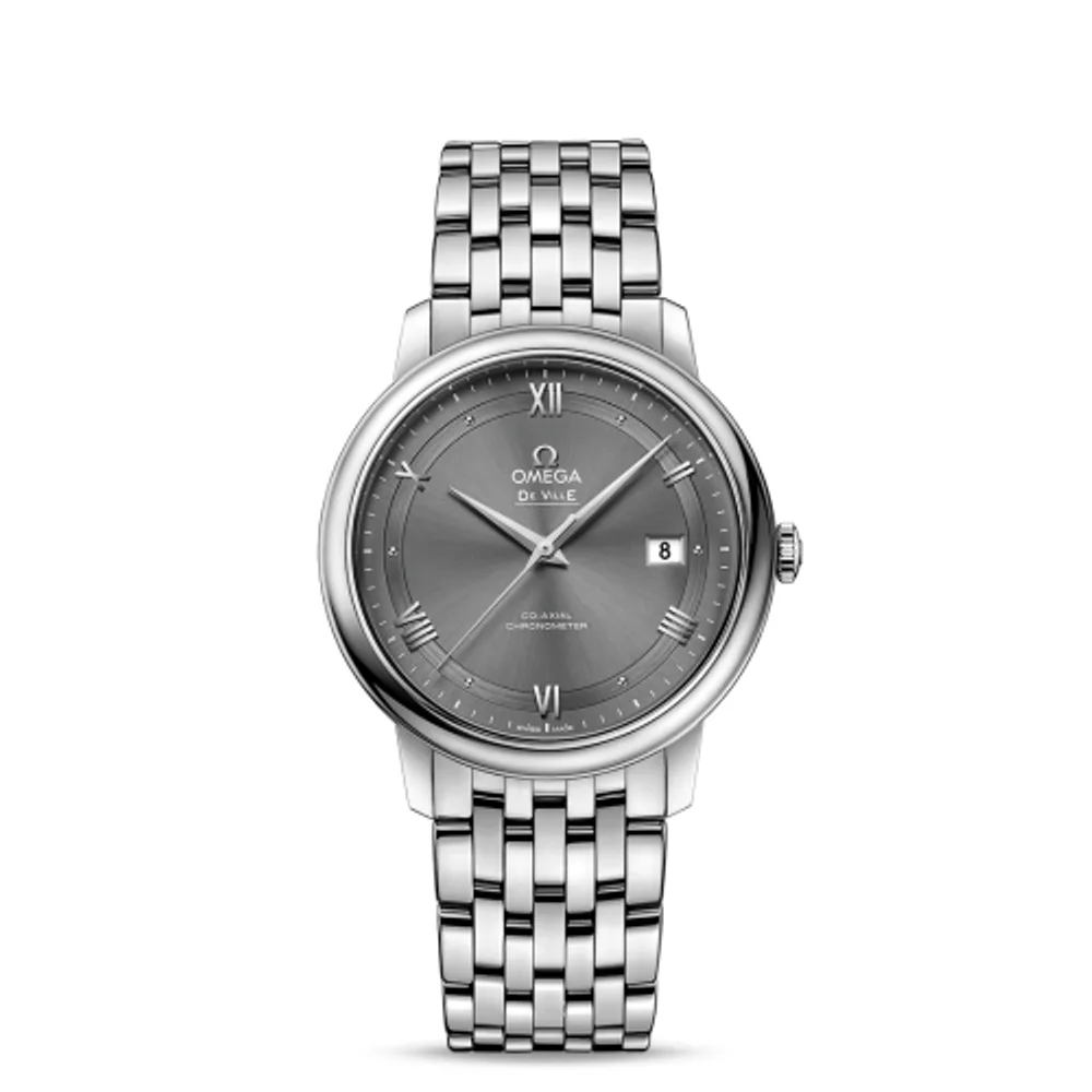 Omega De Ville Prestige Co-Axial 39.5 Stainless Steel / Vintage Grey / Bracelet