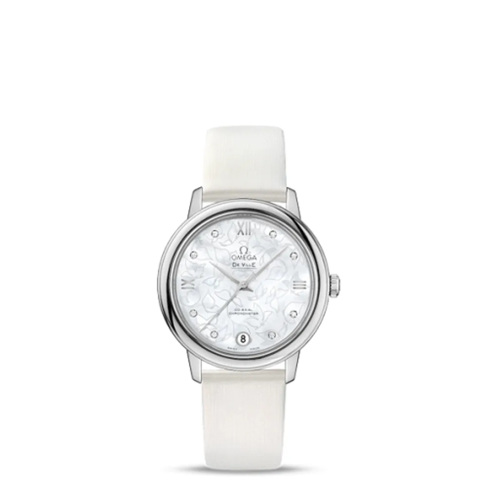 Omega De Ville Prestige Co-Axial 32.7 Stainless Steel / MOP Butterfly