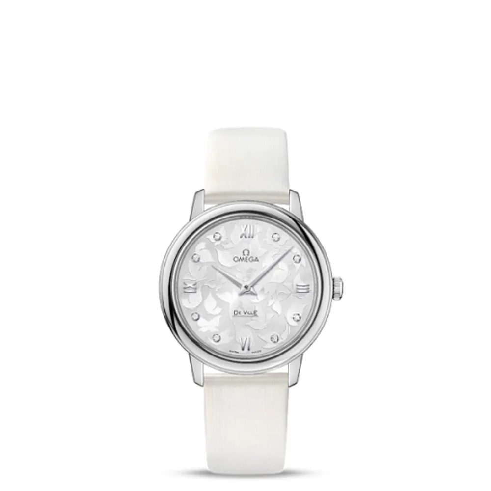 Omega De Ville Prestige Quartz 32.7 Butterfly Stainless Steel / Silver