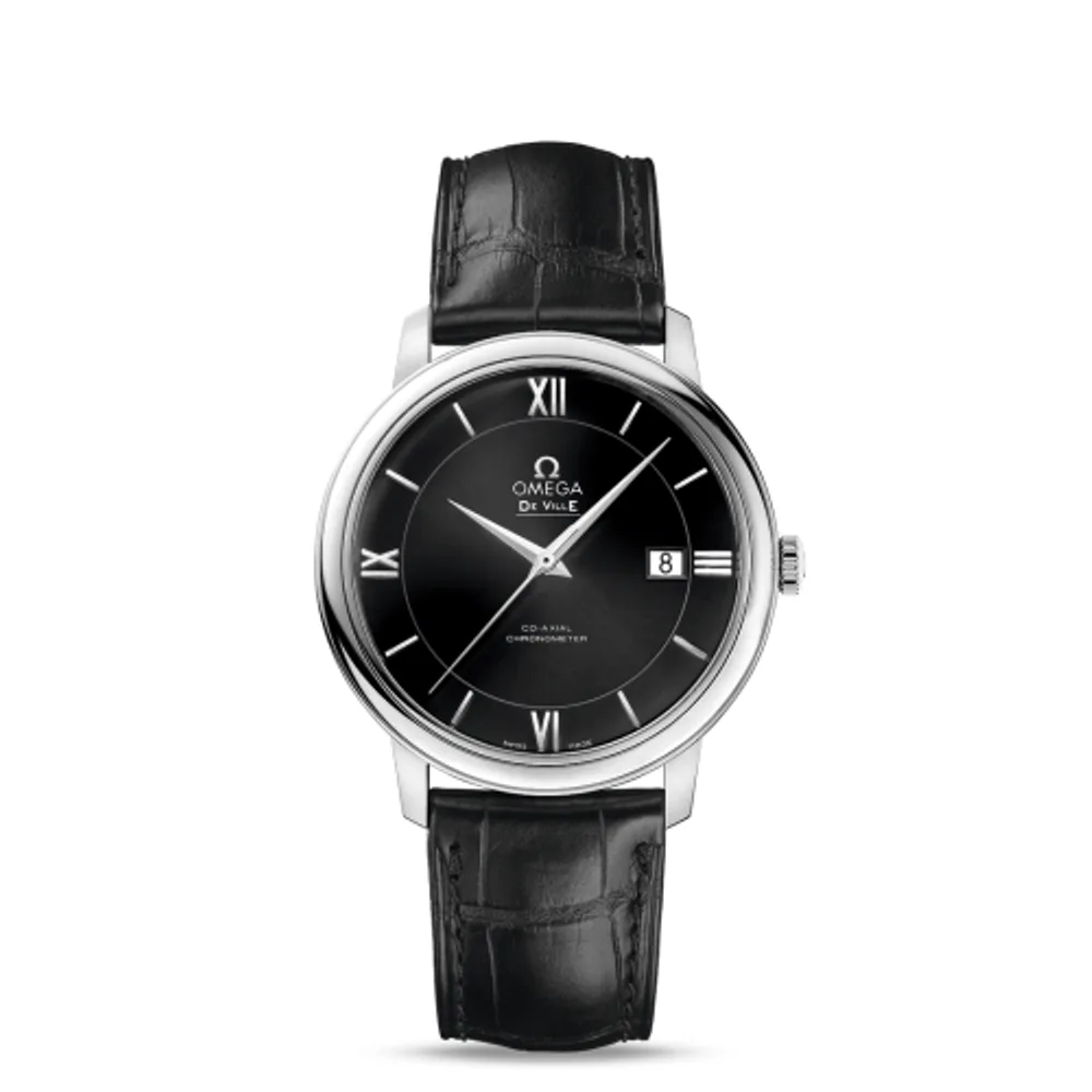 Omega De Ville Prestige Co-Axial 39.5 Stainless Steel / Black