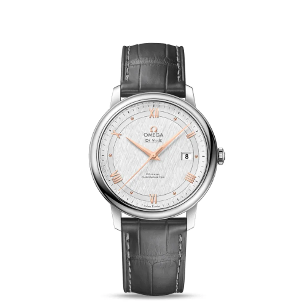 Omega De Ville Prestige Co-Axial 39.5 Stainless Steel / Vintage Silk Silver