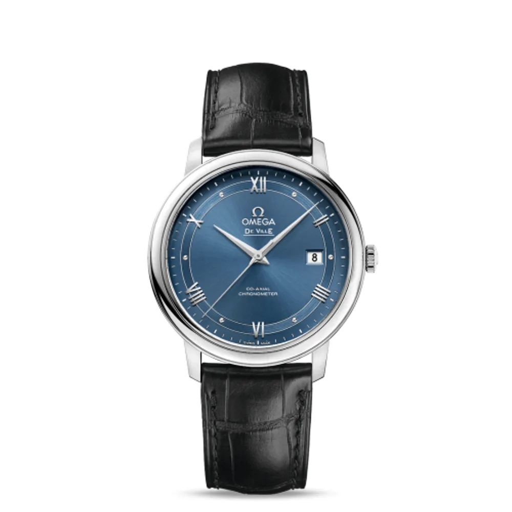 Omega De Ville Prestige Co-Axial 39.5 Stainless Steel / Vintage Blue