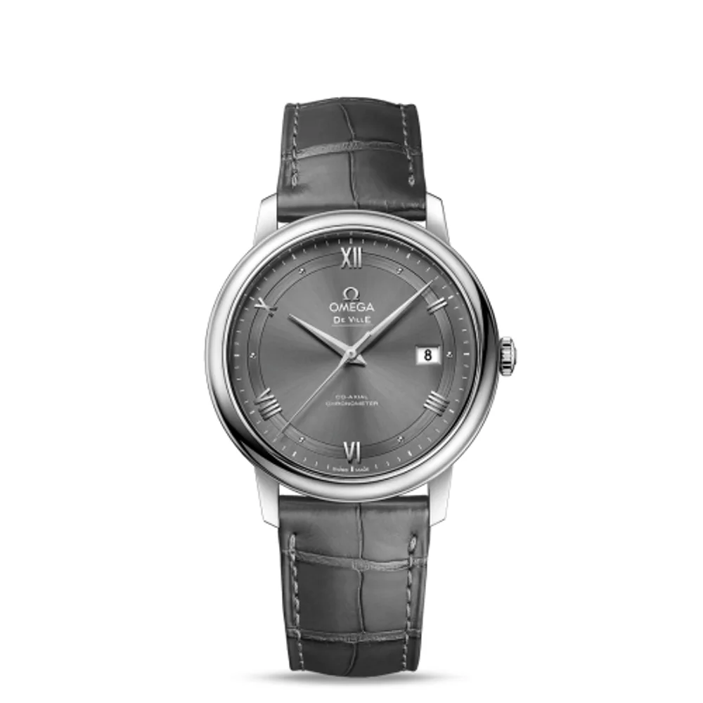 Omega De Ville Prestige Co-Axial 39.5 Stainless Steel / Vintage Grey