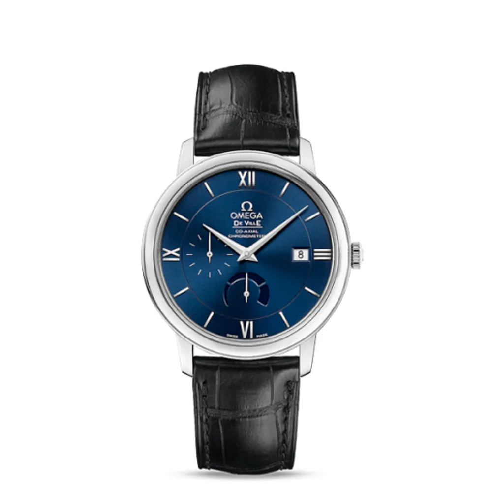 Omega De Ville Prestige Co-Axial 39.5 Power Reserve Stainless Steel / Blue