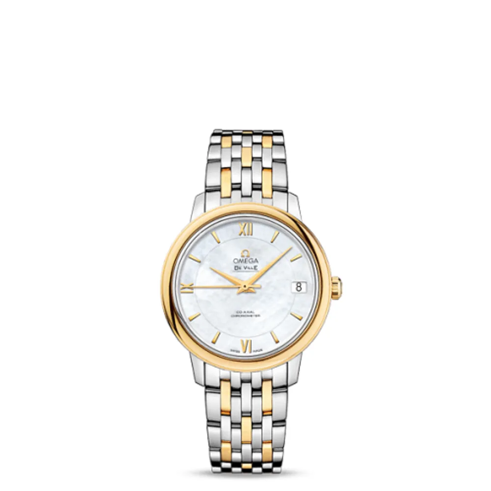 Omega De Ville Prestige Co-Axial 32.7 Stainless Steel / Yellow Gold / MOP / Bracelet