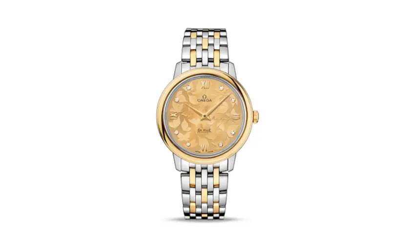Omega De Ville Prestige Quartz 32.7 Butterfly Yellow Gold / Stainless Steel