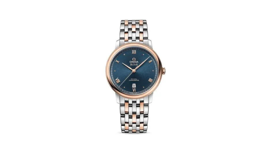 Omega De Ville Prestige Co-Axial 39.5 Stainless Steel / Red Gold / Blue Sunburst / Bracelet
