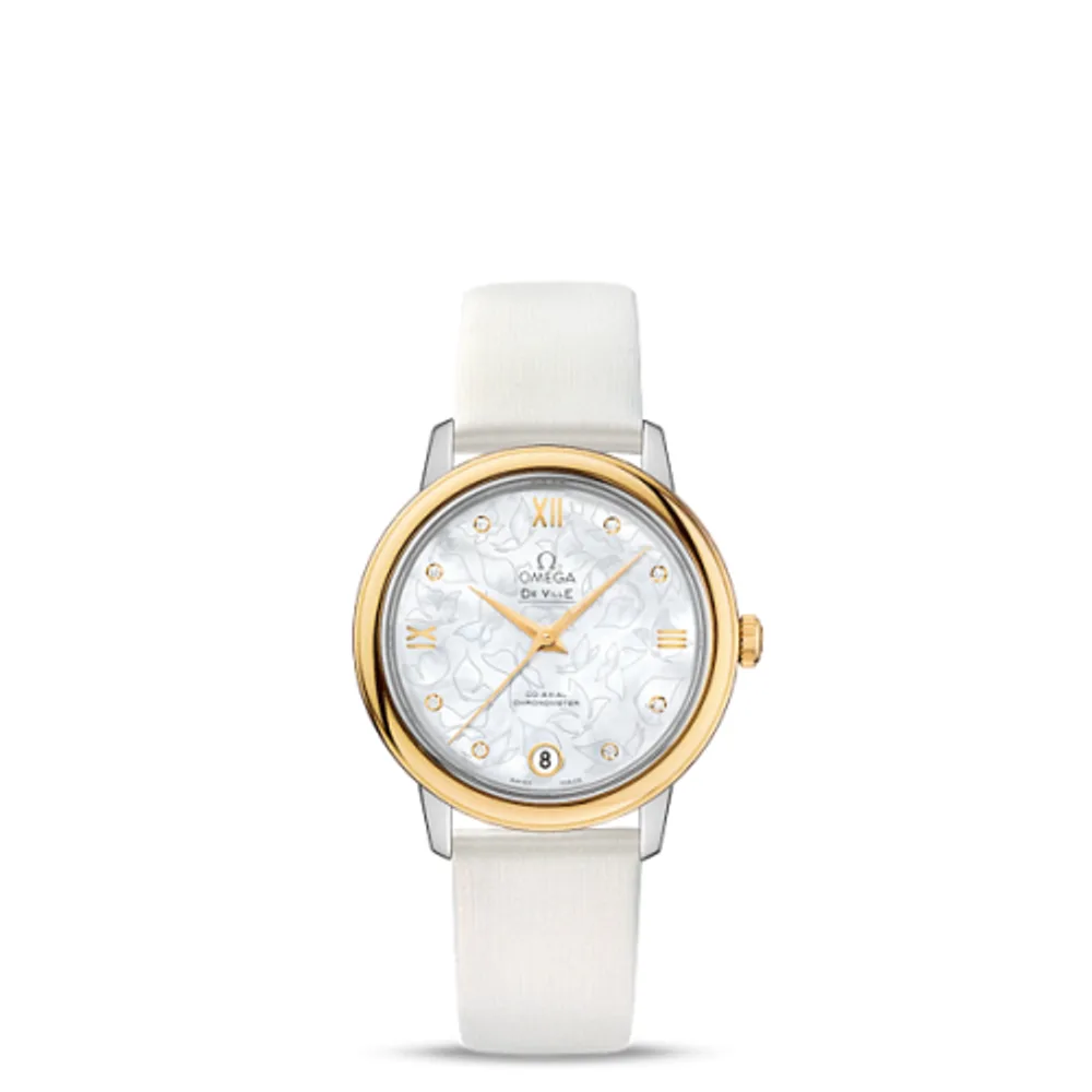 Omega De Ville Prestige Co-Axial 32.7 Stainless Steel / Yellow Gold / MOP Butterfly