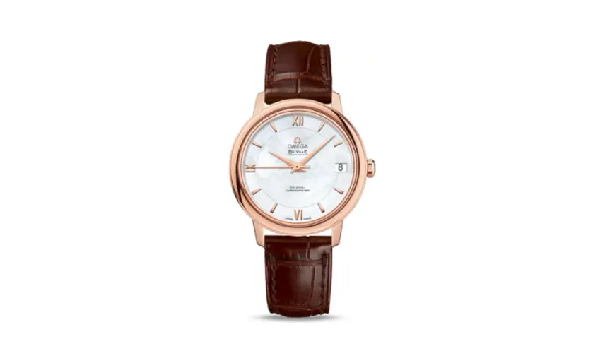 Omega De Ville Prestige Co-Axial 32.7 Red Gold / MOP