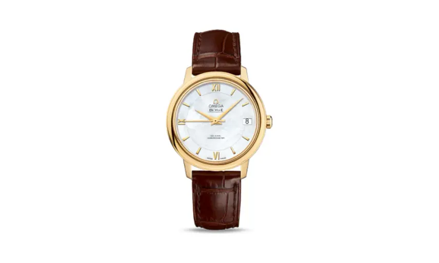 Omega De Ville Prestige Co-Axial 32.7 Yellow Gold / MOP