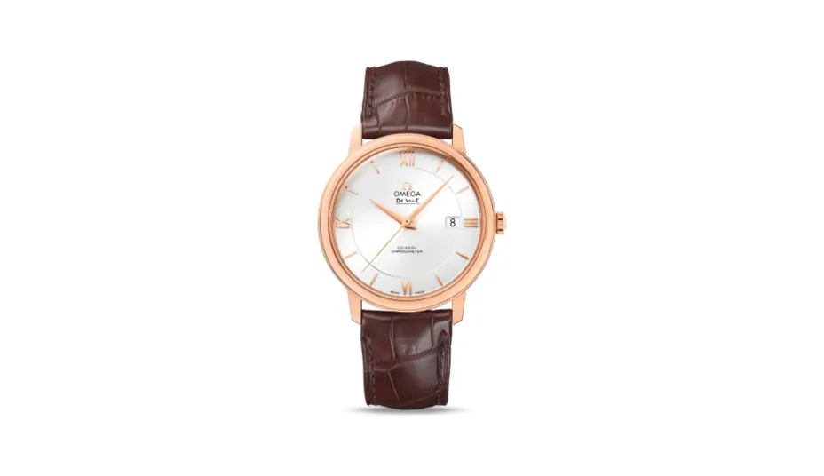 Omega De Ville Prestige Co-Axial 39.5 Red Gold / Silver
