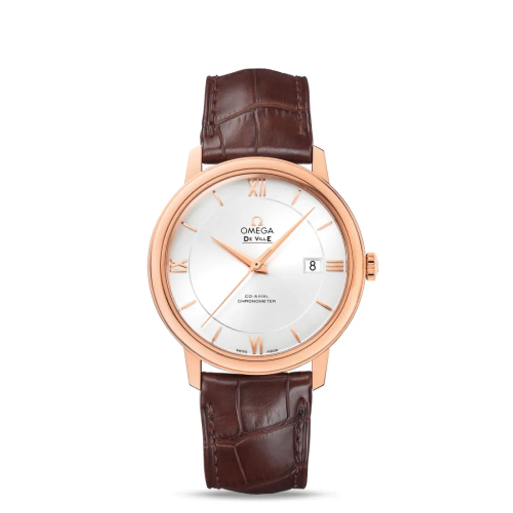 Omega De Ville Prestige Co-Axial 39.5 Red Gold / Silver