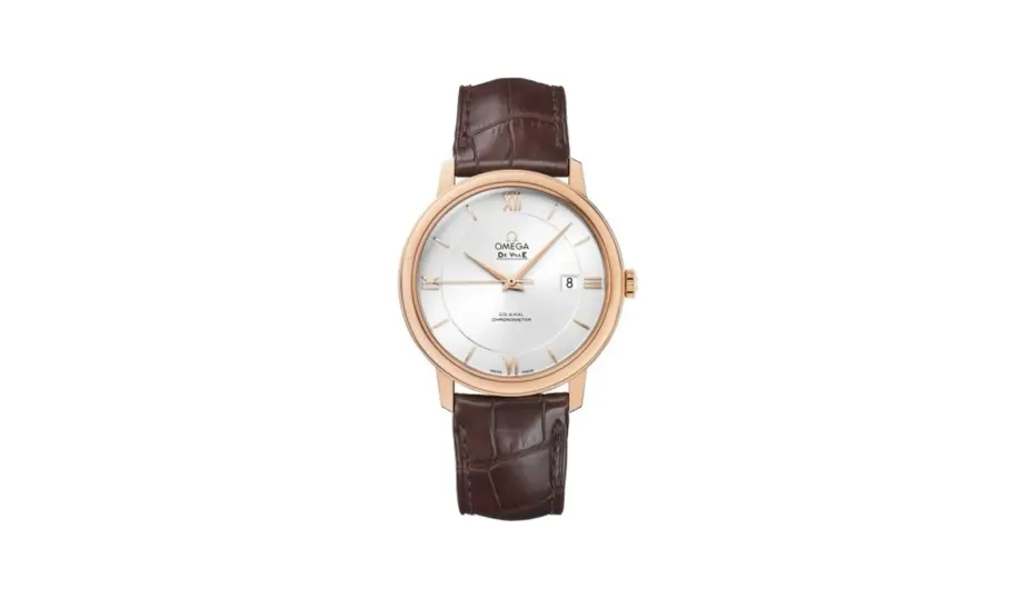 Omega De Ville Prestige Co-Axial 39.5 Red Gold / Silver