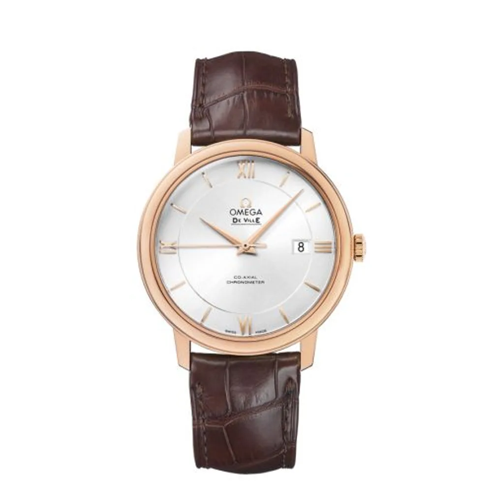 Omega De Ville Prestige Co-Axial 39.5 Red Gold / Silver