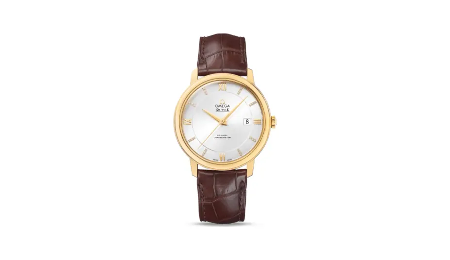 Omega De Ville Prestige Co-Axial 39.5 Yelllow Gold / Silver