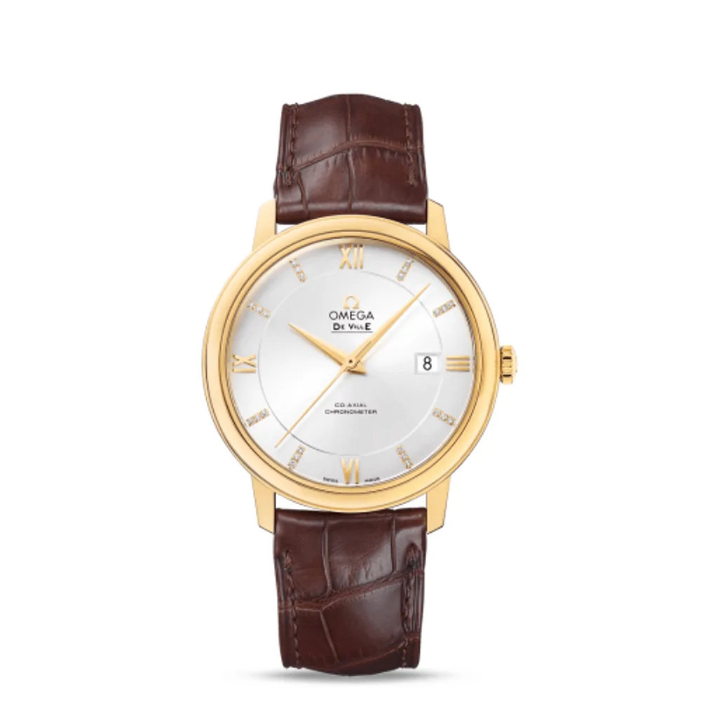 Omega De Ville Prestige Co-Axial 39.5 Yelllow Gold / Silver