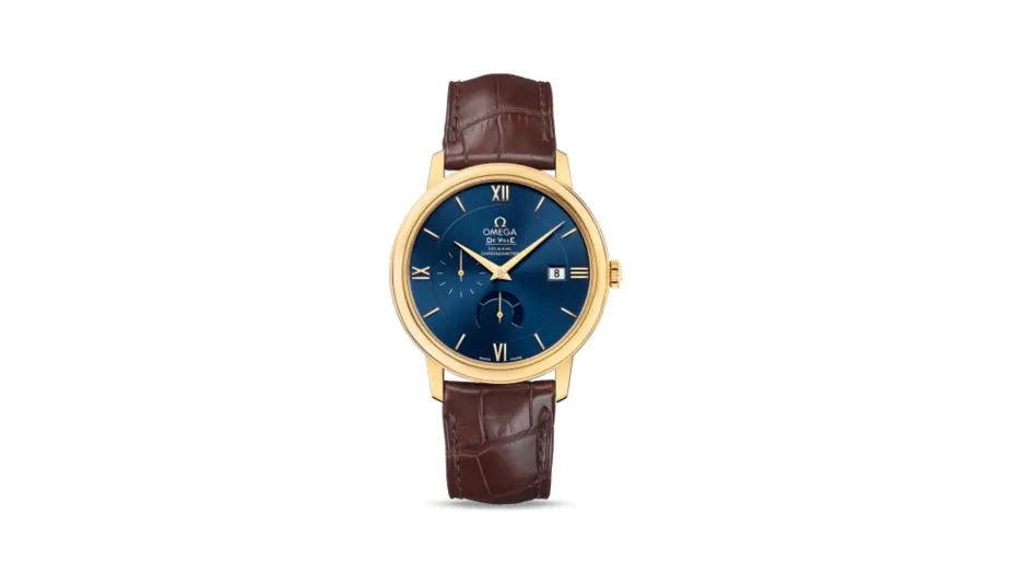 Omega De Ville Prestige Co-Axial 39.5 Power Reserve Yellow Gold / Blue