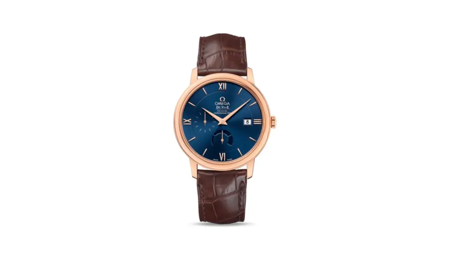 Omega De Ville Prestige Co-Axial 39.5 Power Reserve Red Gold / Blue