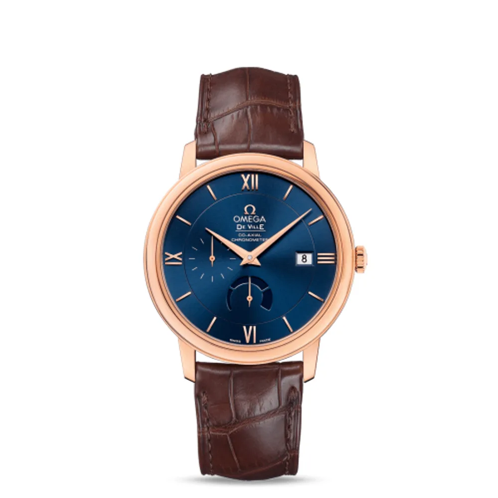 Omega De Ville Prestige Co-Axial 39.5 Power Reserve Red Gold / Blue