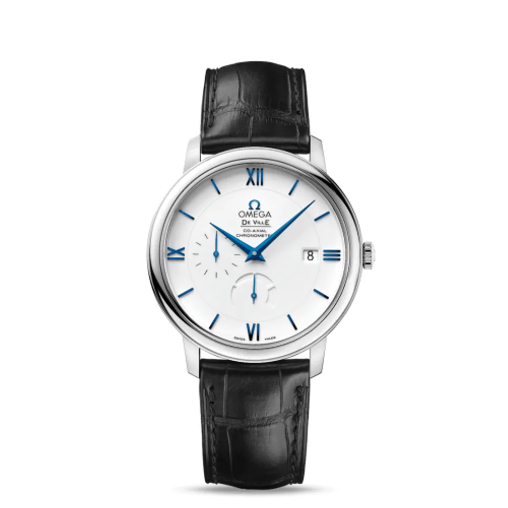 Omega De Ville Prestige Co-Axial 39.5 Power Reserve White Gold / White