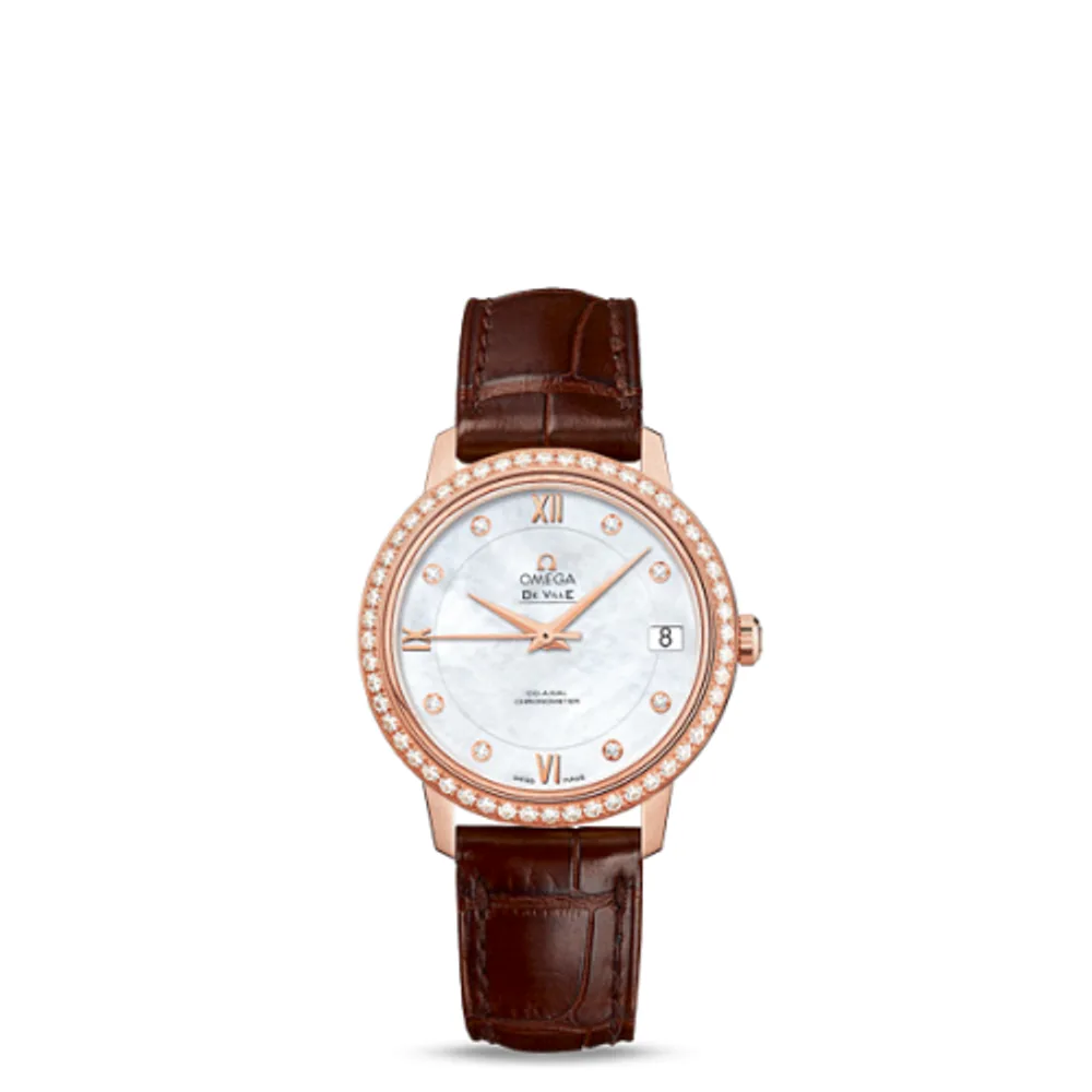 Omega De Ville Prestige Co-Axial 32.7 Red Gold / Diamond