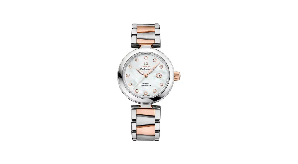 Omega De Ville Ladymatic 34 mm, steel ‑ Sedna™ gold on steel ‑ Sedna™ gold