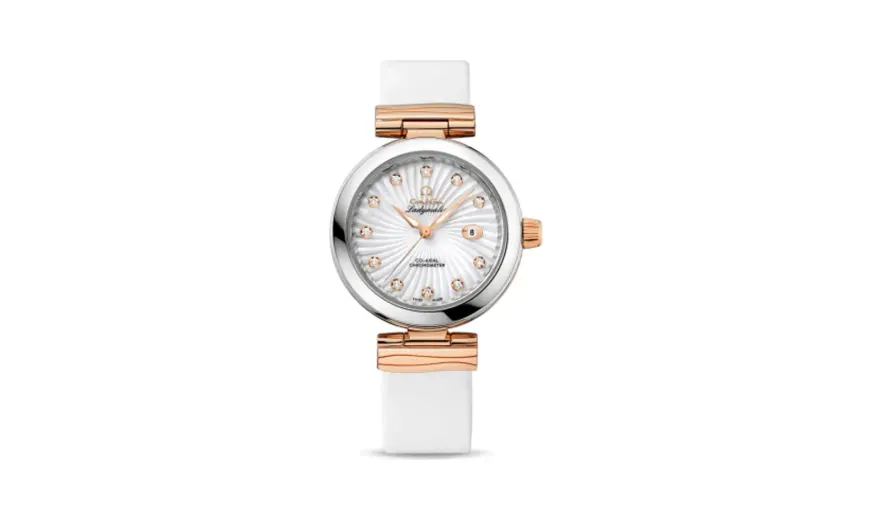Omega LadyMatic Co-Axial 34 Stainless Steel / Red Gold / MOP