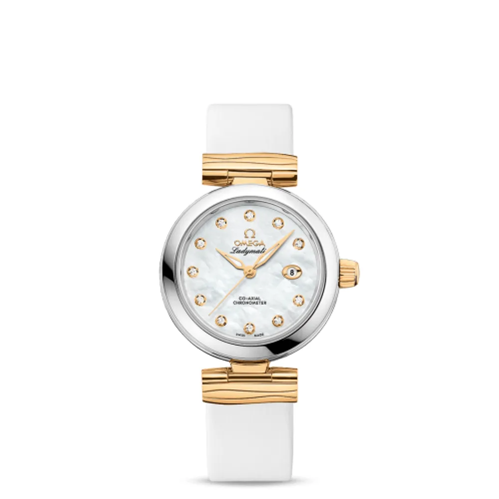 Omega LadyMatic Co-Axial 34 Stainless Steel / Yellow Gold / MOP