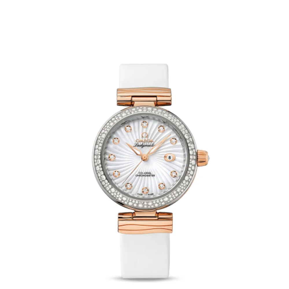 Omega Ladymatic Co-Axial 34 Stainless Steel / Red Gold / Diamond / MOP