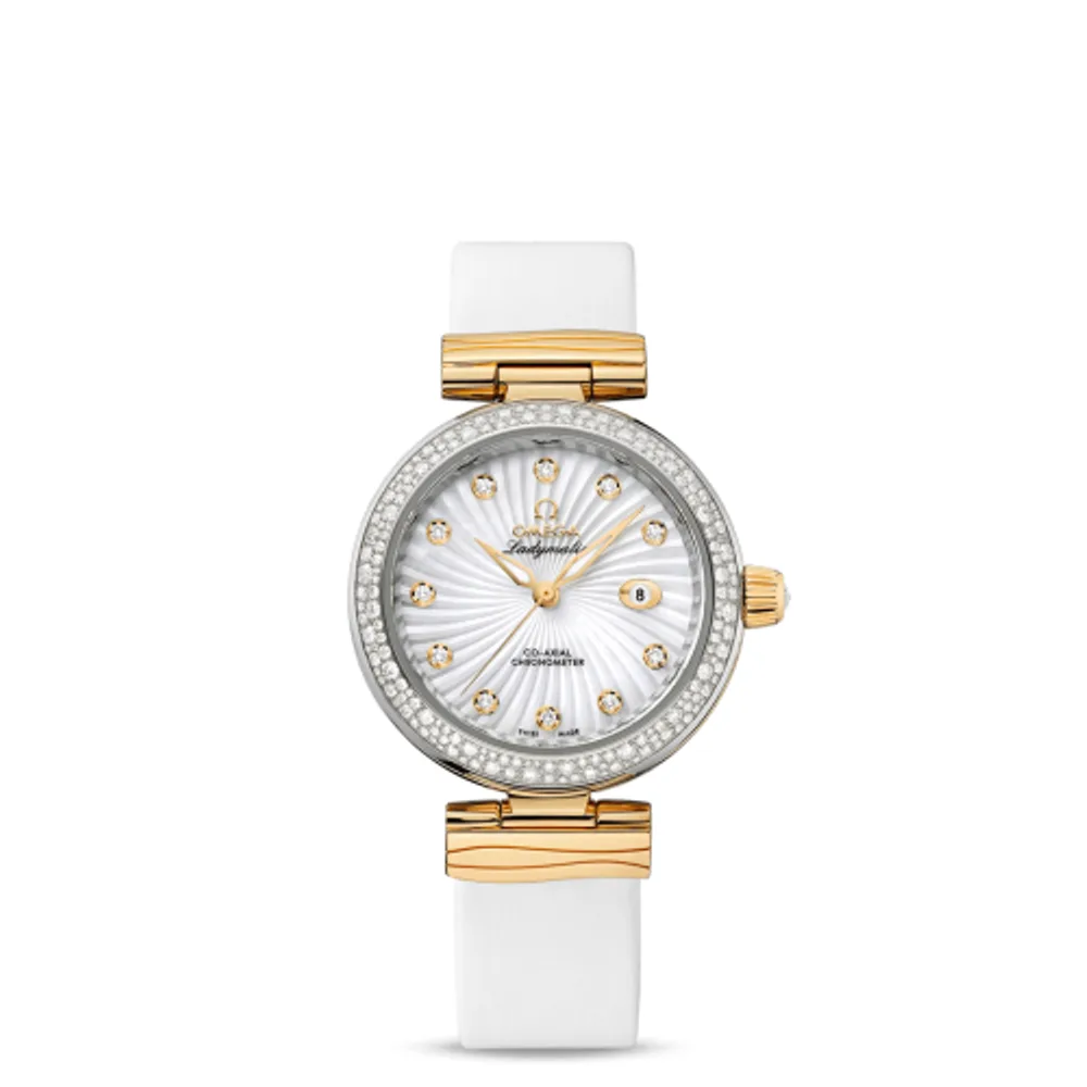 Omega LadyMatic Co-Axial 34 Stainless Steel / Yellow Gold / Diamond / MOP