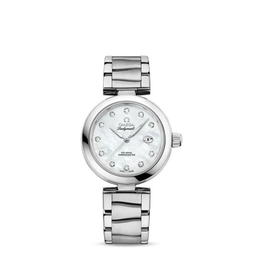 Omega LadyMatic Co-Axial 34 Stainless Steel / MOP / Bracelet