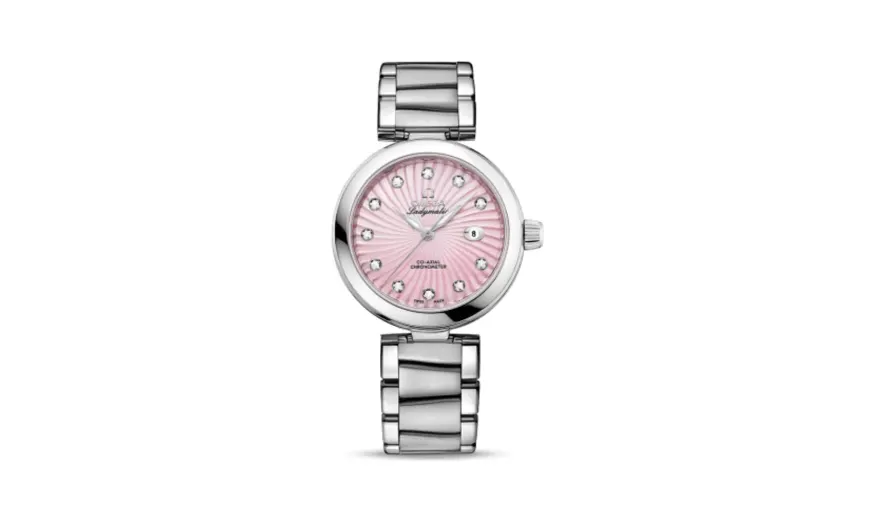 Omega LadyMatic Co-Axial 34 Stainless Steel / Pink MOP / Bracelet