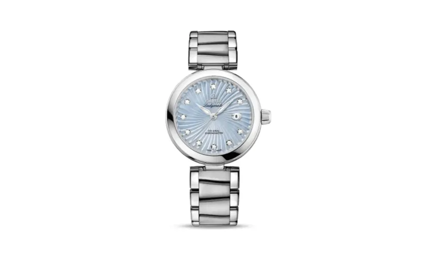 Omega LadyMatic Co-Axial 34 Stainless Steel / Blue MOP / Bracelet