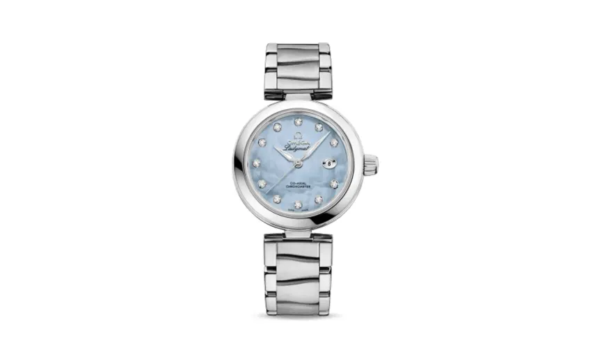 Omega LadyMatic Co-Axial 34 Stainless Steel / Blue MOP / Bracelet